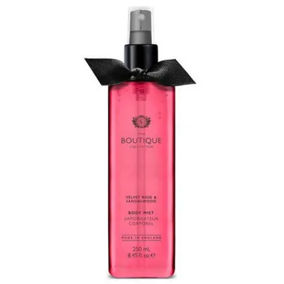 Grace Cole The Boutique Collection, Velvet Rose & Sandalwood Body Mist (Mgiełka do ciała  `Aksamitna róża i drzewo Sandałowe`)