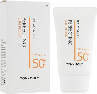 Tony Moly UV Master, Perfecting Sun Block SPF50+ PA+++ (Krem z filtrem przeciwsłonecznym)