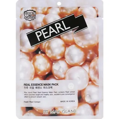 May Island Real Essence, Pearl Mask Pack (Maska w płachcie z ekstraktem z pereł)