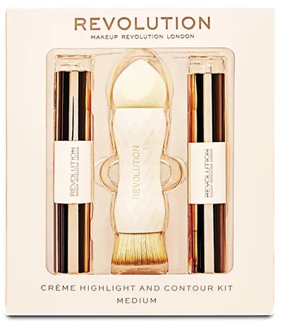 Revolution Beauty (Makeup Revolution) Creme Highlight and Contour Kit (Zestaw do konturowania twarzy na mokro)
