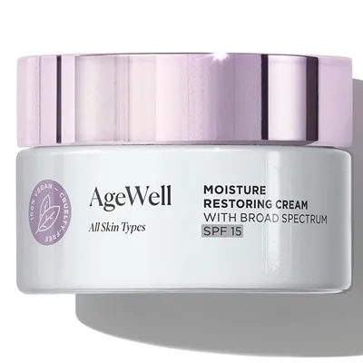 Arbonne AgeWell, Moisture Restoring Cream with Broad Spectrum SPF 15 (Krem przywracający nawilżenie SPF 15)
