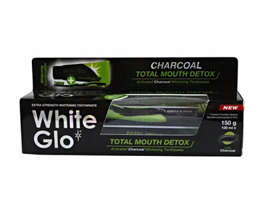 White Glo Total Mouth Detox, Activated Charcoal Whitening Toothpaste (Wybielająca pasta do zębów z węglem aktywnym)