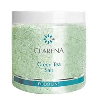 Clarena Podo Line, Green Tea Salt (Zmiękczająca sól do stóp z zieloną herbatą)