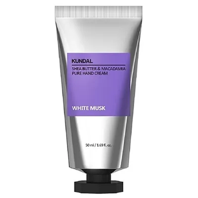 Kundal Shea Butter & Macadamia Pure Hand Cream White Musk (Białe Piżmo, Krem do rąk)