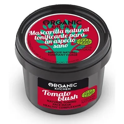 Organic Kitchen Tomato Blush Natural Toning Face Mask (Naturalna tonizująca maska do twarzy `Pomidorowy rumieniec`)