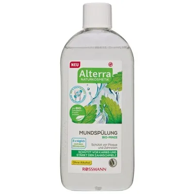 Alterra Mundspulung Bio-Minze (Miętowy płyn do płukania jamy ustnej)