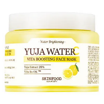 SkinFood Yuja Water C Vita Boosting Face Mask (Energetyzująca maseczka z yuzu do twarzy)