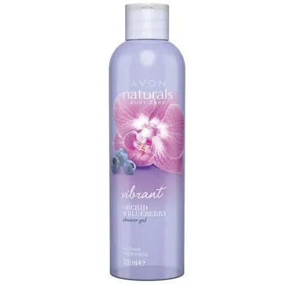Avon Naturals, Vibrant Orchid & Blueberry, Shower Gel (Żel pod prysznic `Orchidea i jagoda`)