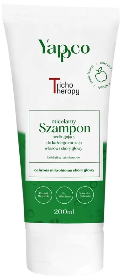Yappco Tricho Therapy, Micelarny szampon peelingujący do każdego rodzaju włosów i skóry głowy( nowa wersja)