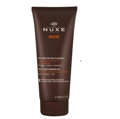 Nuxe Men, Multi-use Shower Gel 3 in 1 Face + Body + Hair (Wielofunkcyjny żel pod prysznic dla mężczyzn)