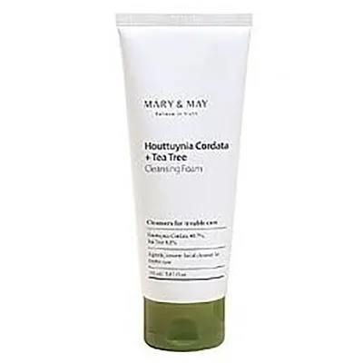 Mary & May Houttuynia Cordata + Tea Tree Cleansing Foam (Pianka do mycia twarzy do cery prroblematycznej)