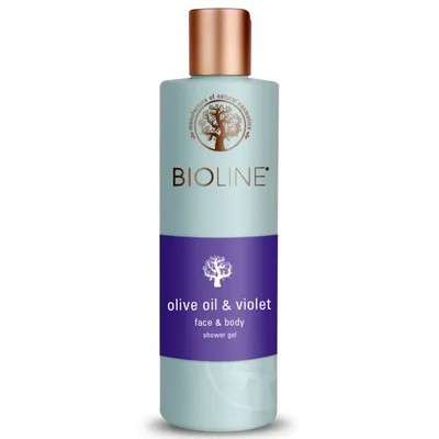 Bioline Olive Oil & Violet, Face & Body Shower Gel (Żel po prysznic i do mycia twarzy)
