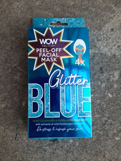 Maxbrands Glitter Blue Peell-off Facial Mask (Niebieska brokatowa maseczka  peel -off)