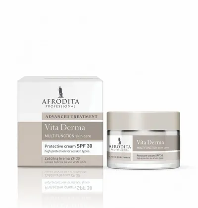 Afrodita Professional Advanced Treatment, Vita Derma Protective Cream SPF 30 (Krem ochronny z filtrem SPF30)