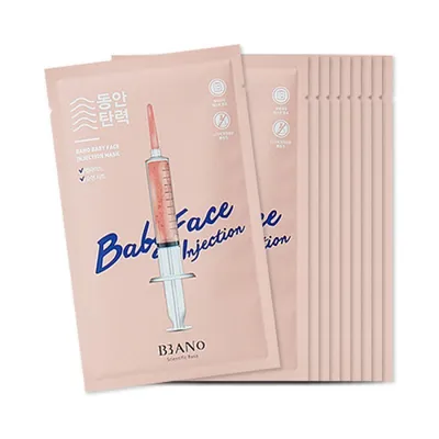 Banobagi Baby Face Injection Booster Mask (Przeciwzmarszczkowa i ujędrniająca maseczka w płachcie)