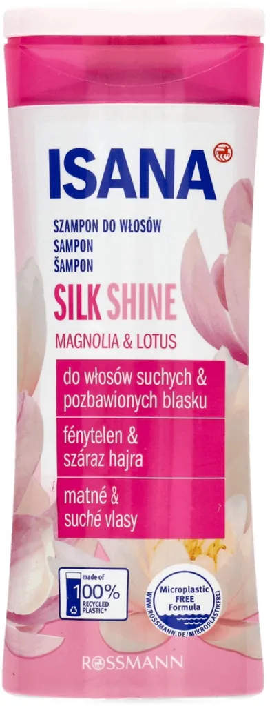Isana Seidenglanz, Magnolie & Lotus, Shampoo (Szampon do włosów 'Jedwabisty połysk' (nowa wersja))