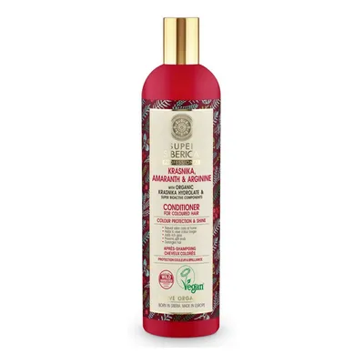 Natura Siberica Super Siberica Professional, Krasnika Amaranth & Arginine Colour Protection & Shine  Conditioner (Odżywka do włosów farbowanych)