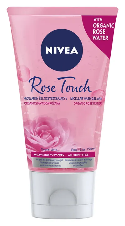 Nivea Rose Touch, Micelarny żel oczyszczający z organiczną wodą różaną