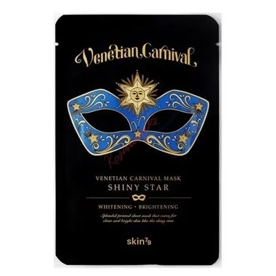 SKIN79 Venetian Carnival, Shiny Star Mask (Rozświetlająco-rozjasniająca maska w płachcie)