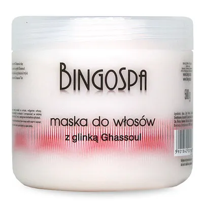 BingoSpa Maska do włosów z glinką Ghassoul (nowa wersja)