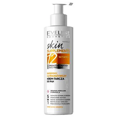 Eveline Cosmetics Cosmetics Skin Supplements, Superskoncentrowany ultraodżywczy krem do rąk `12 witamin`