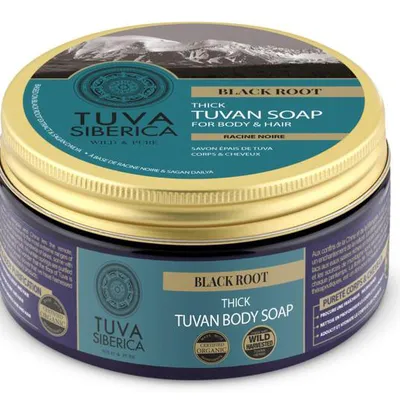 Natura Siberica Tuva Siberica, Black Root, Thick Tuvan Soap for Body & Hair (Mydło do ciała i włosów)