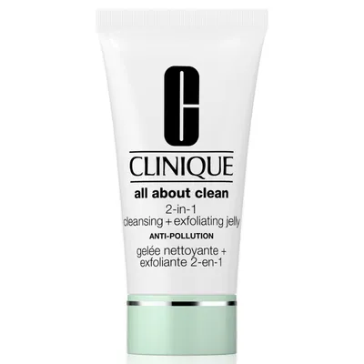 Clinique All About Clean,  2-in-1 Cleansing + Exfoliating Jelly (Żel oczyszczający)