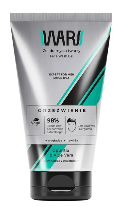 Wars Expert For Men, Orzeźwiający żel do mycia twarzy
