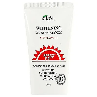 Ekel Whitening UV Sun Block SPF 50+ (Krem przeciwsłoneczny do twarzy)