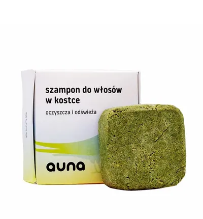 Auna Szampon do włosów w kostce ze spiruliną