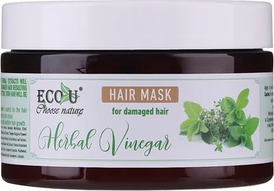 Eco U Herbal Vinegar Hair Mask for Damaged Hair (Maska z octem ziołowym do włosów zniszczonych)