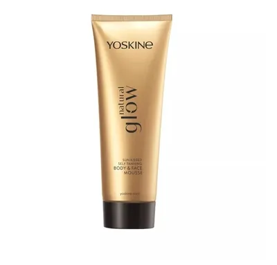 Yoskine Natural Glow, Sun Kissed Self-Tanning Body & Face Mousse (Samoopalający krem do twarzy i ciała)