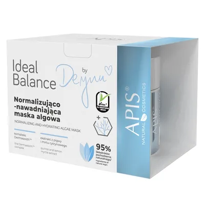 Apis Ideal Balance by Deynn, Normalizująco-nawadniająca maska algowa