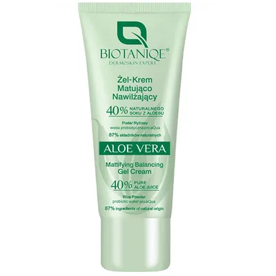 Biotaniqe Aloe Vera, Żel - krem matująco nawilżający