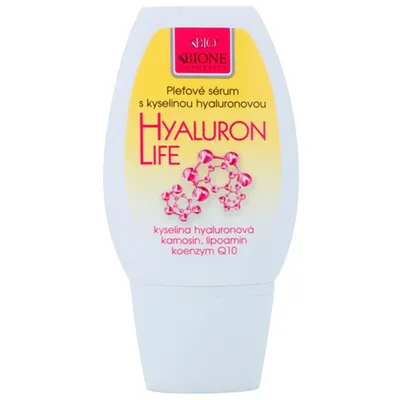 Bione Cosmetics Hyaluron Life, Odżywiające serum do twarzy z kwasem hialuronowym