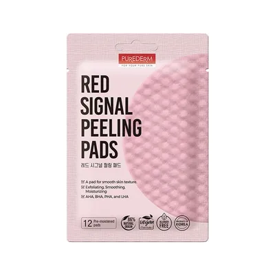 Purederm Red Signal Peeling Pads (Peeligująco-złuszczające płatki do twarzy)