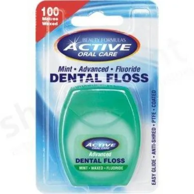 Active Oral Care Mint Advanced Fluoride Dental Floss (Nic dentystyczna z fluorem)