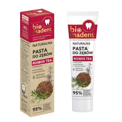 Bio Madent Naturalna pasta do zębów `Roibos Tea z prebiotykiem`