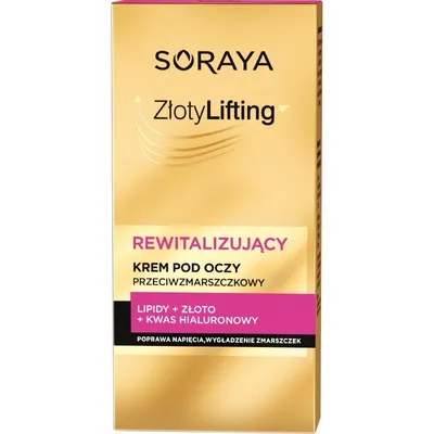 Soraya Złoty Lifting, Rewitalizujący krem pod oczy przeciwzmarszczkowy