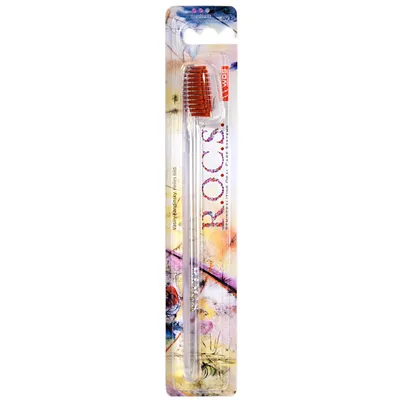 ROCS Classic Toothbrush Medium (Średnia szczoteczka do zębów o skośnym włosiu)