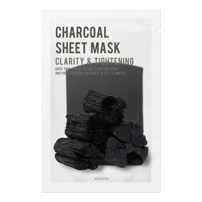 Eunyul Charcoal Sheet Mask (Oczyszczająca maseczka w płachcie z węglem)