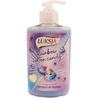Luksja Rainbow Cotton Candy Hand Wash (Mydło w płynie o zapachu cukierków i waty cukrowej)
