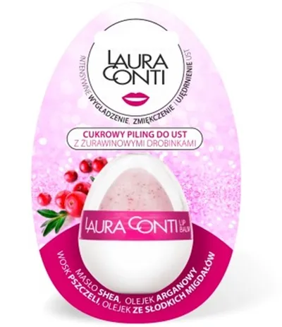 Laura Conti Cukrowy piling do ust z żurawinowymi drobinkami