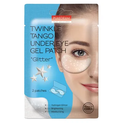 Purederm Twinkle Tango Under Eye Gel Patch Glitter (Płatki pod oczy z brokatem)