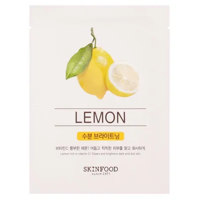 SkinFood Beauty in a Food, Lemon Mask Sheet (Maska w płachcie ze ekstraktem z cytryny)