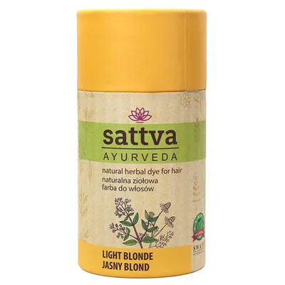 Sattva Ayurveda Natural Herbal Dye Light Blonde (Naturalna ziołowa farba do włosów jasny blond)
