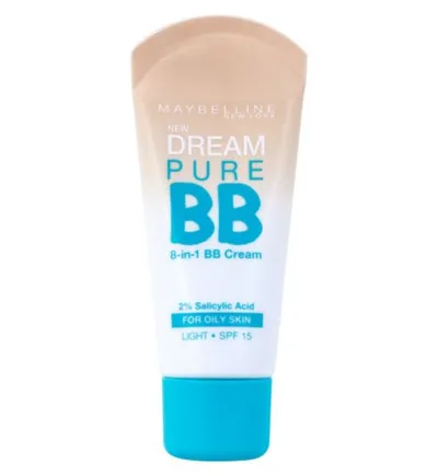 Maybelline New York Dream Pure BB Cream (Krem BB 8 w 1 do cery tłustej z niedoskonałościami)