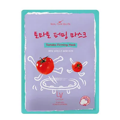 Lacvert Real Food Recipe Sheet Mask, Tomato Firming Mask (Ujędrniająca maska pomidorowa)