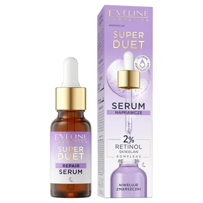 Eveline Cosmetics Super Duet, Repair Serum (2% Retinol & Skwalan, Naprawcze serum do twarzy)