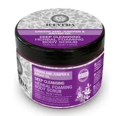 Iceveda Juniper & Oil, Deep Cleansing Herbal Foaming Body Scrub (Żiołowy scrub do ciała)